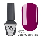 Гель-лак Valeri Color №74 ягодный, 6 мл