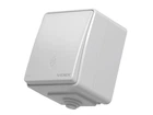 Выключатель наружный одноклавишный VIDEX BINERA проходной Серый IP65 (VF-BNW11P-G)