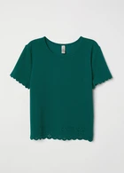 Блузка H&M S Темно-зеленый 0665325_02