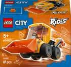 Конструктор LEGO City Автівки — Будівельний навантажувач 61 деталь (60483)