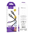 Кабель Hoco X109 Silicone Type-C to Lightning PD27W 2m Чорний