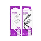 Кабель USB Borofone BX101 Creator Micro 2.4A Бiлий