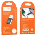 Переходник Hoco UA17 Type-C to USB Черный (9350)