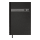 Ежедневник датированный 2026 Buromax Time A5 из бумвинила 320 страниц черный (BM.21168-01)
