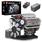 Конструктор Mould King 10088 модель двигуна V8 восьмициліндровий бензиновий двигун