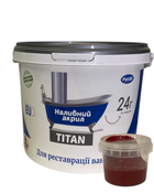 Жидкий акрил для реставрации ванн Plastall Titan 1.7 м цветной Красный 3.3 кг