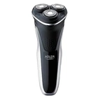 Электробритва для мужчин роторная Adler AD 2928 аккумуляторная с USB зарядкой плавающие головки для сухого бритья + всплывающий триммер