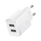 Мережевий зарядний пристрій Baseus Compact 10.5W 2 USB Білий (CCXJ010202)