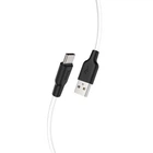 Кабель HOCO X21 Plus Silicone for Type-C 3A/1m. Black&White