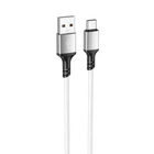 Кабель BOROFONE BX83 Famis silicone charging for Type-C 3A/1m білий