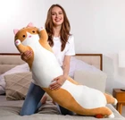 Мягкая игрушка Кот Батон 130 см коричневый