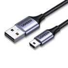 Кабель Ugreen US375 USB 2.0 - Mini USB 2 м Нейлоновая оплетка Черный (80796)