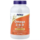 Омега-3-6-9, NOW Foods, 250 капсул
