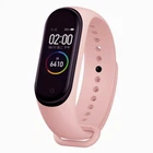 Ремешок силиконовый Silicone для Xiaomi Mi Band 3/4 (30) Pink розовый