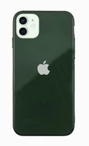 Чехол стеклянный Glass case для IPhone 11 (05) Forest green темно зеленый