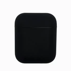 Чехол-накладка Silicone case Slim для AirPods Black (25) черный