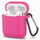 Чехол-накладка Silicone case Carabine для AirPods Hot pink (31) розовый