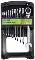 Набор комбинированных трещоточных ключей Alloid 8-19 мм 11 предметов (НК-2081-11)