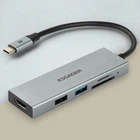 USB-хаб Essager 5-в-1 USB-C HDMI 4K, USB3.0, SD/TF кардридер