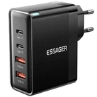 Сетевое зарядное Essager GaN 100W 4 порта для ноутбуков и устройств (К01/3_BW)