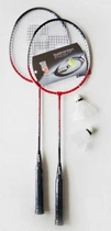 Набор для бадминтона Flash Badminton racket set B-121 (2ракетки+2волана+ чехол прозрачный)