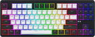 Клавіатура бездротова Hator Rockfall 3 Orange Switch UA RGB Black (HTK850UA)