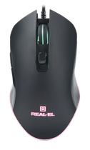 Миша REAL-EL RM-550 RGB Black (EL123200027)