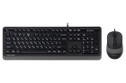 Комплект (клавіатура, миша) A4Tech F1010 Black/Grey