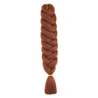 Канекалон Jumbo Braid однотонный медно-рыжий коса длина 100 см Вес 165 грам Термостойкий 350/100