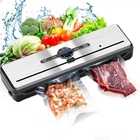 Мощный вакууматор 135 Вт для упаковки еды и продуктов сухих и влажных бытовой домашний кухонный ручной компактный Vacuum Sealer и пакеты для вакуумации в подарок