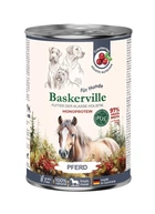Консервированный корм Baskerville FOS Holistic для собак с кониной