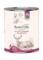 Влажный корм для собак Baskerville Sensitive Wild Mit Blaubeeren und Spirulina Оленина с черникой и спирулиной