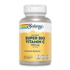 Вітамін С Super Bio 1000 мг 100 капсул Solaray рослинна целюлоза. (551136)