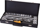 Набор инструментов Mastertool PROFI ½" 24 шт 10-32 мм CrV50BV30 металлический кейс 78-4124
