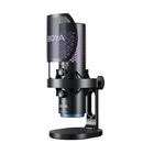 Микрофон BOYA K5 для блогеров (беспроводной+проводной) с RGB подсветкой для стримов и подкастов (51005)