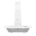 Кухонная вытяжка PERFELLI K 6610 WH 1000 LED, белая купольная декоративная настенная вытяжка для кухни