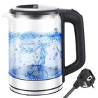 Электрический стеклянный чайник с подсветкой 1,7 л Domotec MS 7943