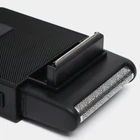 Электробритва VGR V-376 с триммером для мужчин черная аккумуляторная с USB-зарядкой для гладкого бритья