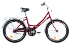 Велосипед складной 24 дюйма Crossride Folder с багажником (Красный)
