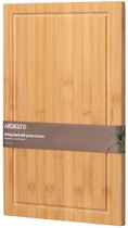 Дошка кухонна з жолобом ARDESTO Midori, 40х28х1.5см, бамбук