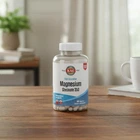Магній гліцинат із високою абсорбцією KAL Magnesium Glycinate 350 mg 160 капсул