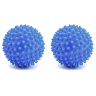 Кульки для прання білизни 2 шт Dryer Balls шипасті, діаметром 7см, блакитні