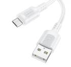 Кабель синхронизации Borofone BX111 2.4A USB-A to Micro-USB 1 м White (35627_3462269)