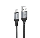 Кабель для зарядки Hoco X102 Fresh USB/МicroUSB 2.4A 1 м Black (35656_3577437)