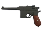 Металевий пістолет VIGOR V10-Brown із двома магазинами