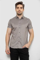 Сорочка чоловіча з принтом, колір мокко, 186R6918, розмір XXXL: XXXL