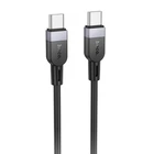 Дата кабель HOCO X109 Energy silicone Type-C to Type-C 60W (1m) (Black) (243336)