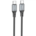 Дата кабель HOCO X86 Spear Type-C to Type-C 60W (1m) (Black) (243448)