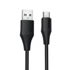Дата кабель HOCO X124 Bien silicone USB to Type-C 3A (1m) (Black) (243546)