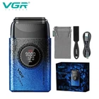 Электробритва VGR V-377 BLUE шейвер, Электрическая аккумуляторная бритва для бритья
